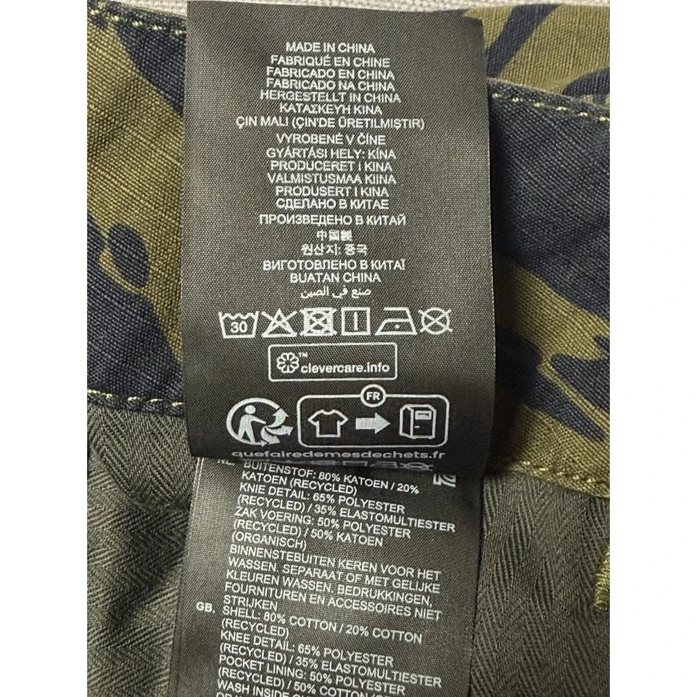 G-STAR RAW Cargo Pants Mens 29x32 Tiger Camo Ripstop Tapered D24308 NEW